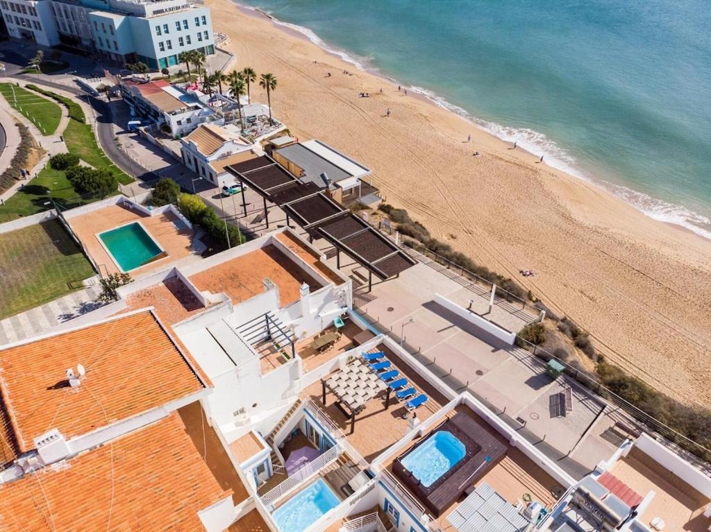 Refurbished Beachfront House, Pool, Ac, Wifi, Albufeira, Sea View Esterno foto