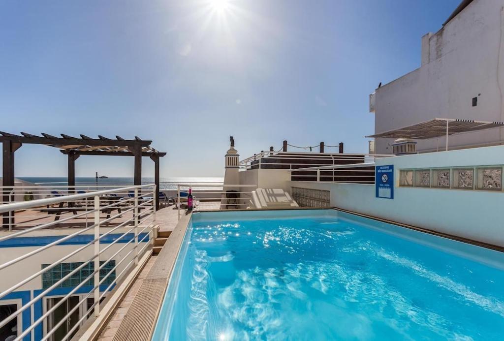 Refurbished Beachfront House, Pool, Ac, Wifi, Albufeira, Sea View Esterno foto
