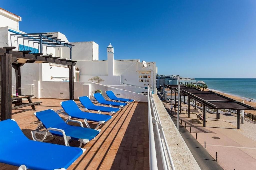 Refurbished Beachfront House, Pool, Ac, Wifi, Albufeira, Sea View Esterno foto