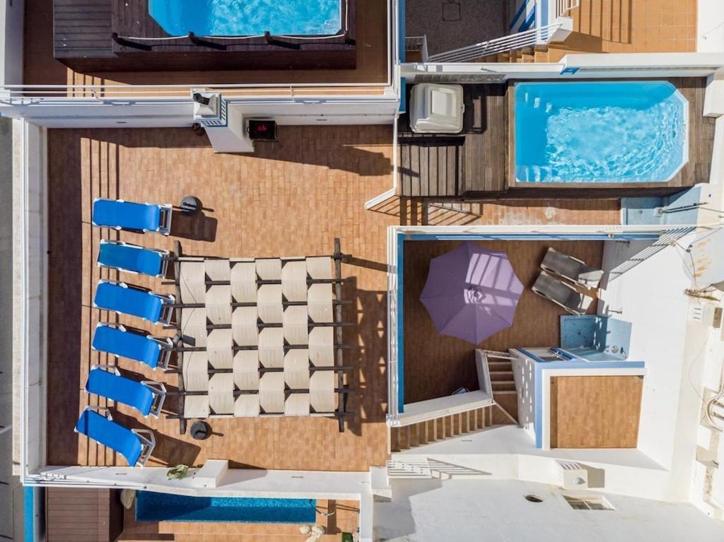 Refurbished Beachfront House, Pool, Ac, Wifi, Albufeira, Sea View Esterno foto